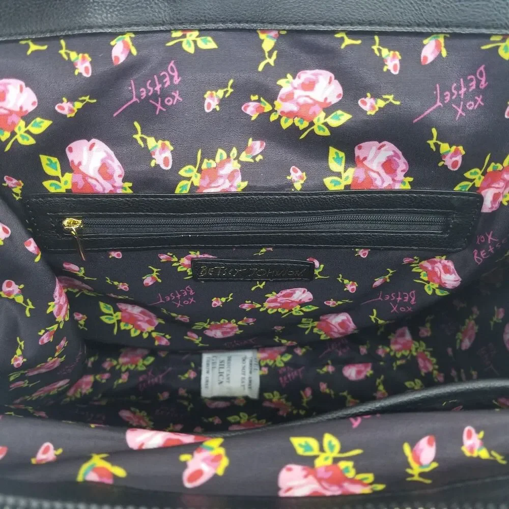NWT Betsey Johnson Floral Print Backpack Approx 14